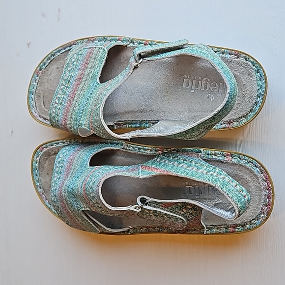 Alegria Teal Viki Seascape Sandals 41 / 10.5-11 - Picture 7 of 10
